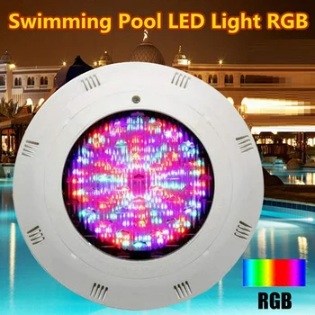 1 комплект светодиодных ламп для бассейна мощностью 12 В 18 Вт, подводные светодиодные фонари с возможностью изменения цвета, RGB IP68 с пультом дистанционного управления (18 Вт)