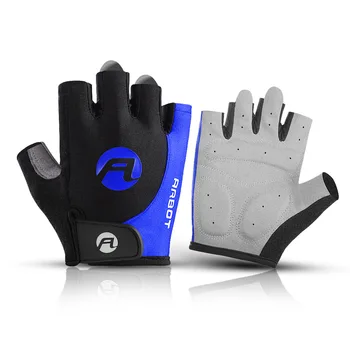 1 пара гелевых велосипедных перчаток на полпальца, противоскользящие, защищающие от пота мотоциклетные перчатки, перчатки для шоссейного велоспорта, зимние перчатки для мотоцикла