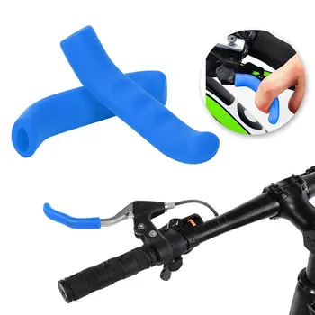 1 пара силиконовых накладок на ручку тормоза велосипеда, противоскользящие защитные накладки для велосипедных рычагов
