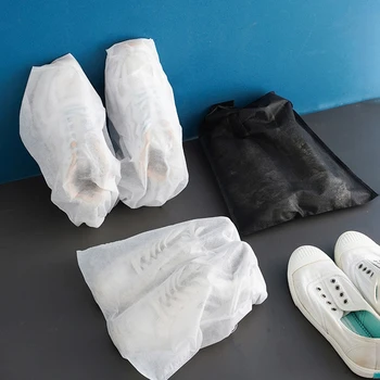 10 шт./компл. Пыльники для обуви Нетканый Пылезащитный шнурок Прозрачная сумка для хранения Дорожная сумка Сумки для обуви Защита обуви от сушки