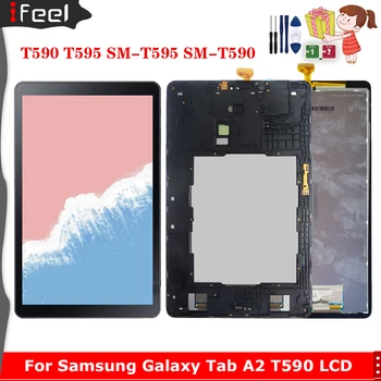 100% Протестировано Для Samsung Galaxy Tab A2 SM-T590 SM-T595 T595 T590 ЖК-Дисплей С Сенсорной Панелью Digitizer В сборе