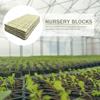 100шт кубиков для выращивания сельскохозяйственных культур на гидропонике Многоцелевые заглушки для стартера Сильное водопоглощение для домашних плантаторов и садоводов