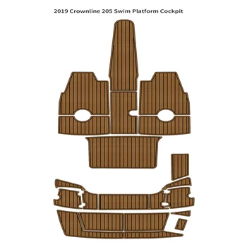 2019 Crownline 205 Платформа для плавания Кокпит Лодка EVA Пена Палуба из тикового дерева Коврик для пола