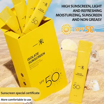 20шт Солнцезащитный крем для лица и тела с SPF 50, отбеливающий крем-протектор, лосьон для изоляции солнечных блоков, солнцезащитный крем, отбеливающий увлажняющий крем