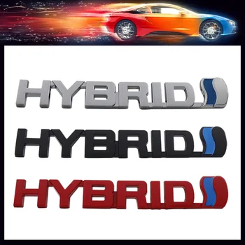 3D гибридный автомобиль премиум-класса, капот, крыло, багажник, Задняя табличка на капоте, Наклейка с эмблемой, значок, наклейка для Prius Camry Crown Auris Rav4