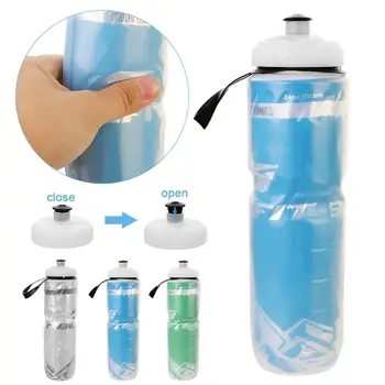 750 МЛ Портативное велосипедное снаряжение Прозрачная спортивная чашка без BPA Спортивная бутылка Питьевая фляга Велосипедные бутылки для воды
