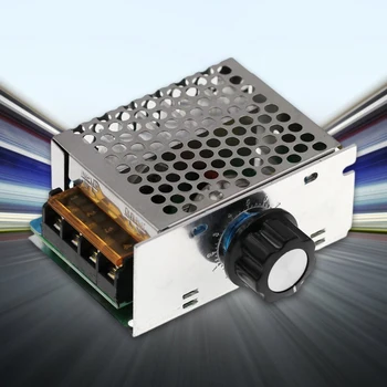 AC 220V 4000W SCR Регулятор напряжения Регулятор скорости двигателя Модуль контроллера для дома/промышленных предприятий