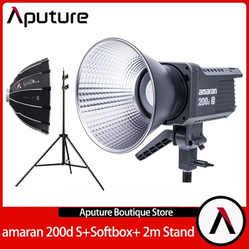 Aputure Amaran 200d S 200 Вт 5600 К Светодиодный Видеосветильник со Световым Куполом mini III Softbox 2 М Подставка для Студийной Фотосъемки Комплект