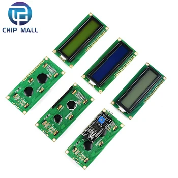LCD1602 1602 ЖК-модуль Синий/Желто-Зеленый Экран 16x2 Символьный ЖК-дисплей PCF8574T PCF8574 IIC I2C Интерфейс 5V для Arduino