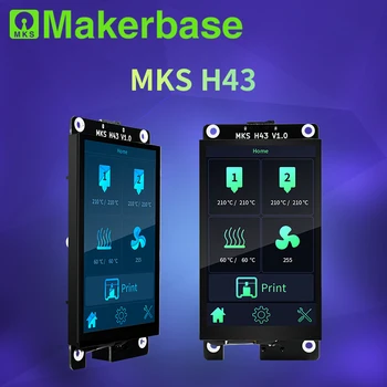 Makerbase MKS H43 V1.0 smart display controller 3d части принтера 4,3 дюймов IPS LCD 800*480 HD емкостный сенсорный экран для Marlin2.x