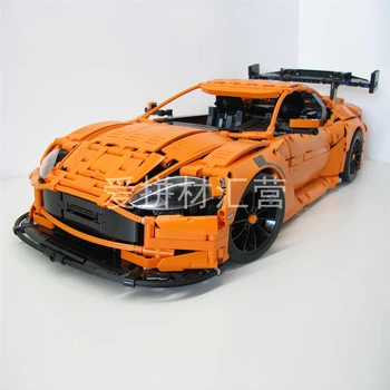 MOC-8780 Aston Martin Vantage GT3, строительный блок, спортивный радиоуправляемый автомобиль, Электрическая Игрушечная модель для детского подарка
