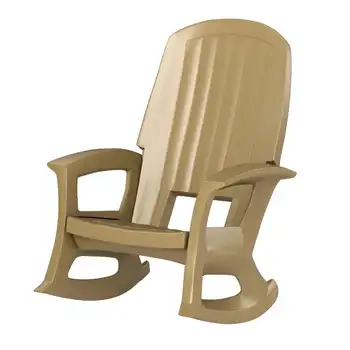 Semco Plastics Rockaway, кресло-качалка из сверхпрочной смолы, всепогодное кресло-качалка для веранды, мебель темно-серого цвета, стулья для спальни