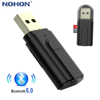 USB Bluetooth 5.0 Адаптер аудиоприемника передатчика TF Карта Разъем RCA 3,5 мм для ПК ТВ Наушники Домашняя автомобильная стереосистема