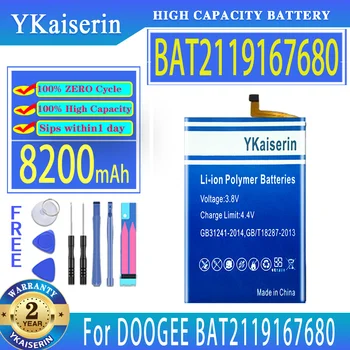 YKaiserin Сменный аккумулятор емкостью 8200 мАч для мобильного телефона DOOGEE BAT2119167680 Batteria
