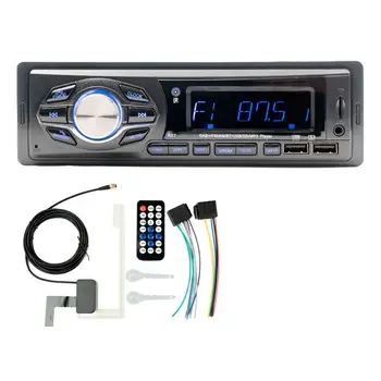 Автомобильный стереофонический MP3-плеер с Радио BT FM/ AM /DAB Для автомобильных Звонков по Громкой Связи BT и потоковой Передачи музыки через USB &