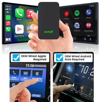 Беспроводной адаптер CarPlay Android Auto CarPlay Android Auto AI Box Интеллектуальный автомобильный модуль для проводного Carplay Android Auto