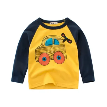 Детская одежда 2023, Весенне-осенняя новинка, нижняя рубашка, детская футболка с длинным рукавом, одежда для мальчиков, одежда для маленьких мальчиков