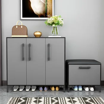 Дизайн Многослойной стойки для обуви Скандинавский Современный Стиль Хранения Вертикальные шкафы для обуви Ритирующий Органайзер Gabinetes De Sapatos Мебель для дома