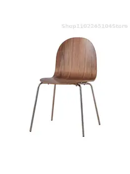 Дизайнер обеденного стула Nordic Light класса люкс со спинкой из цельного дерева, оригинальное японское ретро-кафе, повседневное кресло, Instagram-инфлюенсер