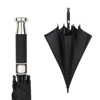 Добро пожаловать на VIP зонт Бизнес-класса с автоматическим солнцезащитным кремом из черной резины с полным волокном для гольфа