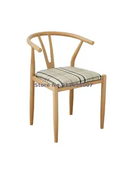 Железный y-образный стул, обеденный стол, комбинированный стул, бытовая спинка, стул Taishi, имитация массива дерева в скандинавском стиле, современный простой, новый