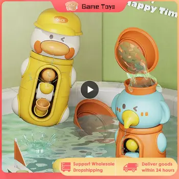 Игрушка для детской ванны Водная игра Брызги Утка Модель Слона Душ-присоска Бассейн Водяное колесо Мультяшные игрушки для ванной Для детей Подарки