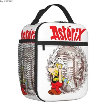 Изготовленная на заказ сумка для ланча Asterix И Obelix, женский термоохладитель, изолированный ланч-бокс для офиса для взрослых