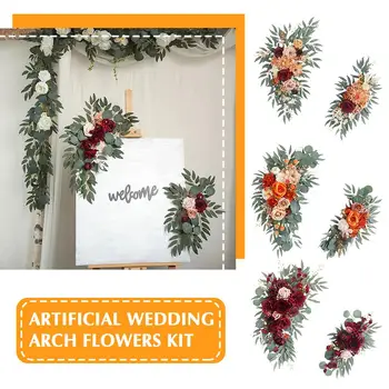 Искусственные цветы-арки, украшение для свадьбы в стиле бохо, дня рождения, церемонии, Цветочные гирлянды, декорации для приема гостей, Y4T2