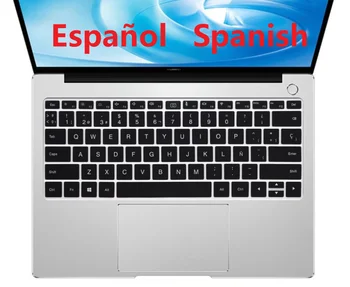 Испанский/английский/Корейский для HUAWEI MateBook 14 2021 KLVD-WFE9 MateBook D 14 2020 Силиконовая Защитная крышка клавиатуры