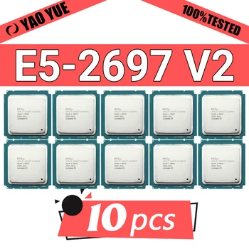 Использованный 10шт Процессор E5 2697 V2 2,7 ГГц 30 М Кэш-памяти LGA 2011 SR19H E5-2697 V2 серверный процессор