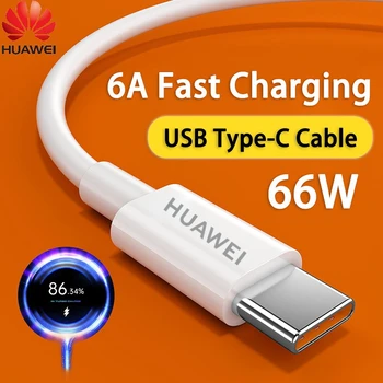 Кабель Usb C для быстрой зарядки Huawei 6A для Xiaomi Redmi POCO, аксессуары для мобильных телефонов Huawei, кабель Type C, зарядное устройство для телефона, USB-кабель