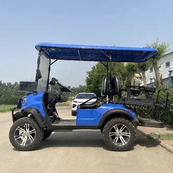 Китай Лучшее качество 4-местный роскошный электрический гольф-кар 60 В, уличный легальный клубный багги, живописные достопримечательности