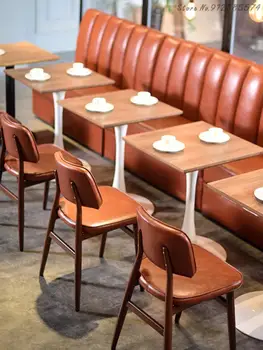 Легкий Роскошный обеденный стул в стиле ретро, промышленный лофт, стул из кованого железа, обеденный стул для кафе, ресторана, Индивидуальность дизайнера