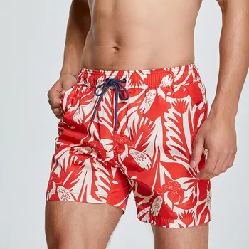 Летние мужские плавки, быстросохнущие шорты для плавания, пляжный купальник с сетчатой подкладкой, плавки с мультяшным принтом.
