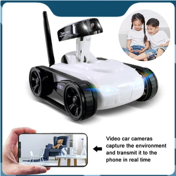 Мини-радиоуправляемая автомобильная игрушка HD-камера Видео Робот с дистанционным управлением, бак в режиме реального времени, Интеллектуальное приложение IOS Anroid, беспроводные игрушки