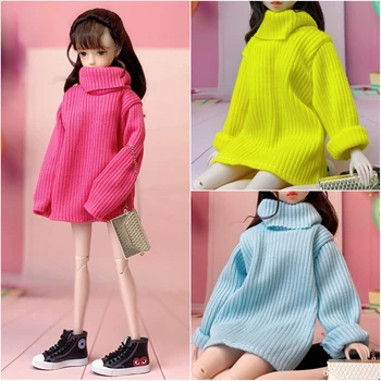 Модная рубашка-свитер/нижняя рубашка длиной 30 см, майка, основы подшерстка, верхняя одежда для куклы Барби 1/6 BJD Xinyi FR ST.