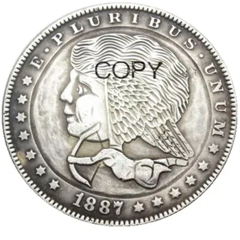 Монеты-копии HB (22) US Hobo 1887 Morgan Dollar с серебряным покрытием