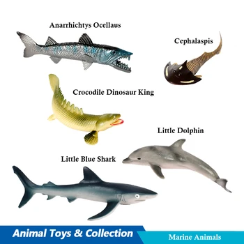 Морская Акула, Дельфин, Рыбы, Океанские фигурки, Фигурки животных, коллекция аниме-фигурки, пластиковые игрушки с животными, Новые Детские игрушки