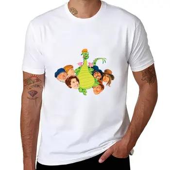Новая футболка Pete's Dragon, рубашка с животным принтом для мальчиков, летняя одежда, однотонные белые футболки для мужчин