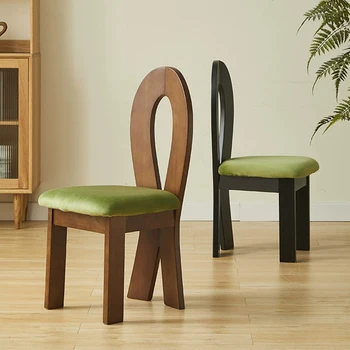 Обеденные стулья из бархата на полу, Деревянные дизайнерские Современные обеденные стулья, Мебель для дома Cadeiras Para Mesa De Jantar