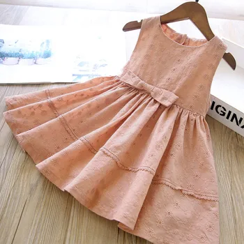 Пыльно-розовое платье для девочек
