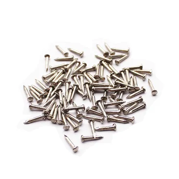 Серебряная маленькая мини-гвоздодер с круглой головкой для петли шкатулки для ювелирных изделий 1 мм 1,2 мм 1,4 мм 1,5 мм 1,8 мм