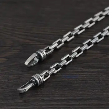 Серебряная цепочка S925 Оптовая продажа, цепочка для изготовления толстой части ожерелья из одной цепочки, серебряное ожерелье с подвеской