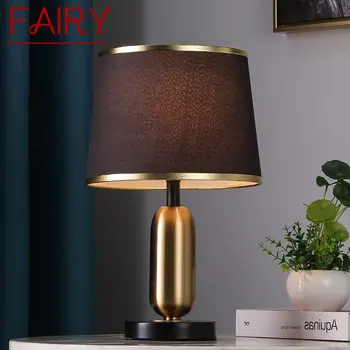 Сказочная современная настольная лампа LED Nordic Creative Black Gold Простой прикроватный светильник для дома, гостиной, спальни