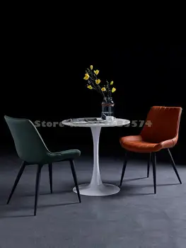 Скандинавский обеденный стул, домашний свет, роскошный ресторан, стул со спинкой, кофейня, магазин чая с молоком, косметичка, мягкая сумка, кожаное кресло, утюг