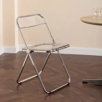 Складные современные стулья для столовой, прозрачные кухонные стулья из скандинавского акрила, Индивидуальная мебель для дома Sedie Da Pranzo MQ50CY