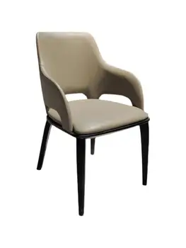 Современный легкий роскошный обеденный стул с подлокотником и спинкой, дизайн отделки из массива дерева, домашний кабинет, отдел продаж гостиничного инжиниринга