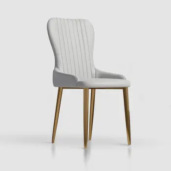 Современный минималистичный легкий роскошный обеденный стул, домашний стул со спинкой, стул для макияжа в спальне, высококлассный туалетный стул, одноместный стул