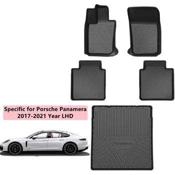 Специально подходит для Porsche Panamera, аксессуары для интерьера автомобиля, автомобильный коврик для пола из TPE, специально предназначенный для Porsche Cayenne Macan Coupe