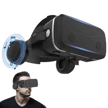 Универсальные очки виртуальной реальности с регулируемой виртуальной гарнитурой 3D HD, легкие очки для гарнитуры виртуальной реальности, совместимые с ПК и мобильными телефонами
